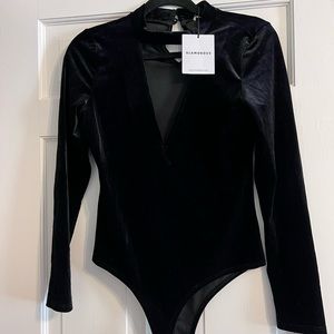 Glamorous velour bodysuit - NWT